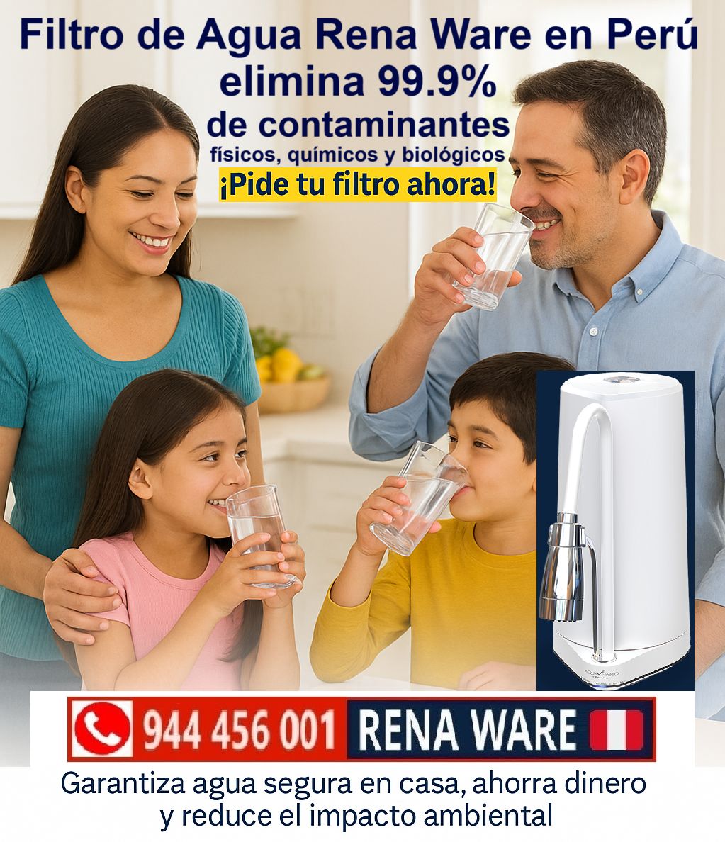 ¿Crees que tomas agua pura? ¡Descubre la verdad y salva tu salud con el Filtro de Agua Rena Ware en Perú!💧🚀