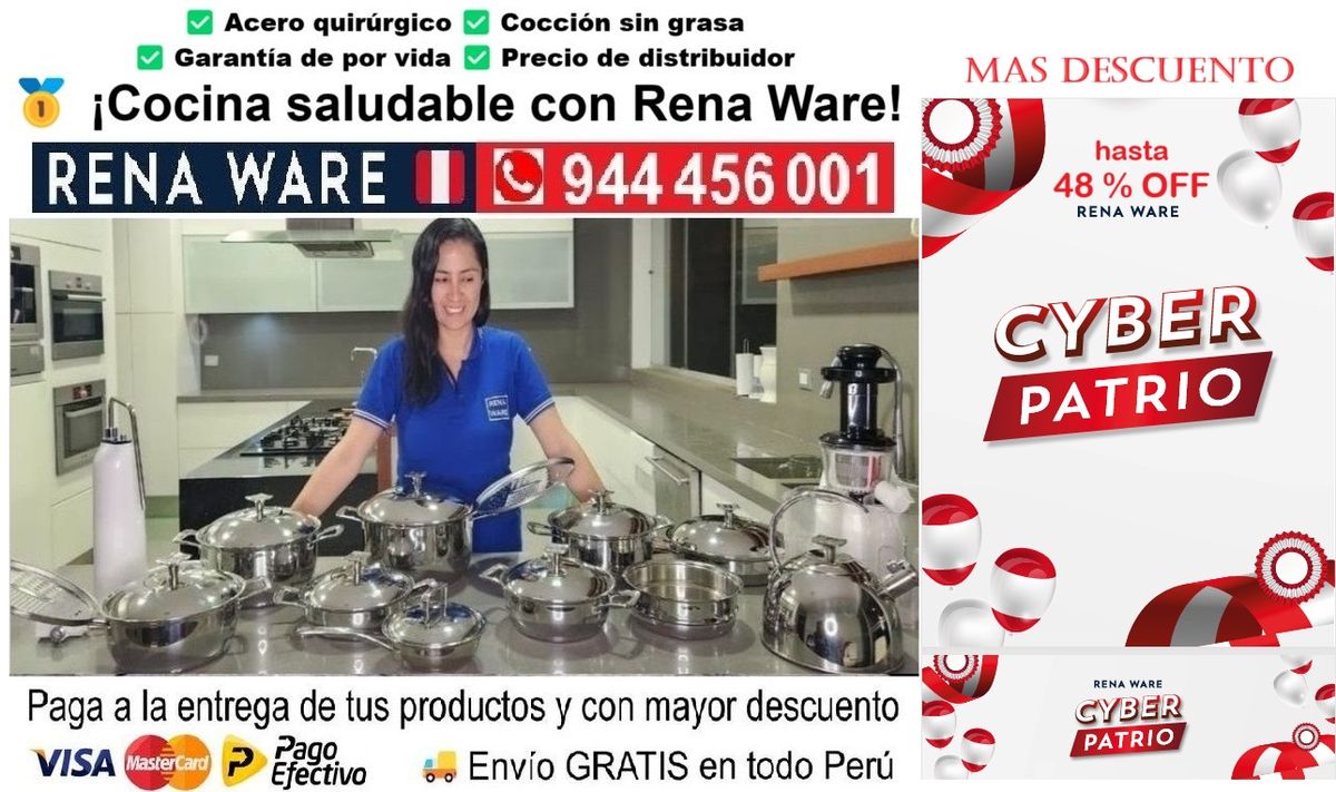 ❤️🤍❤️ ¡CYBER RENA WARE Perú! Descuentos hasta 48% en Ollas Rena Ware y Filtros de Agua Rena Ware 🇵🇪🔥