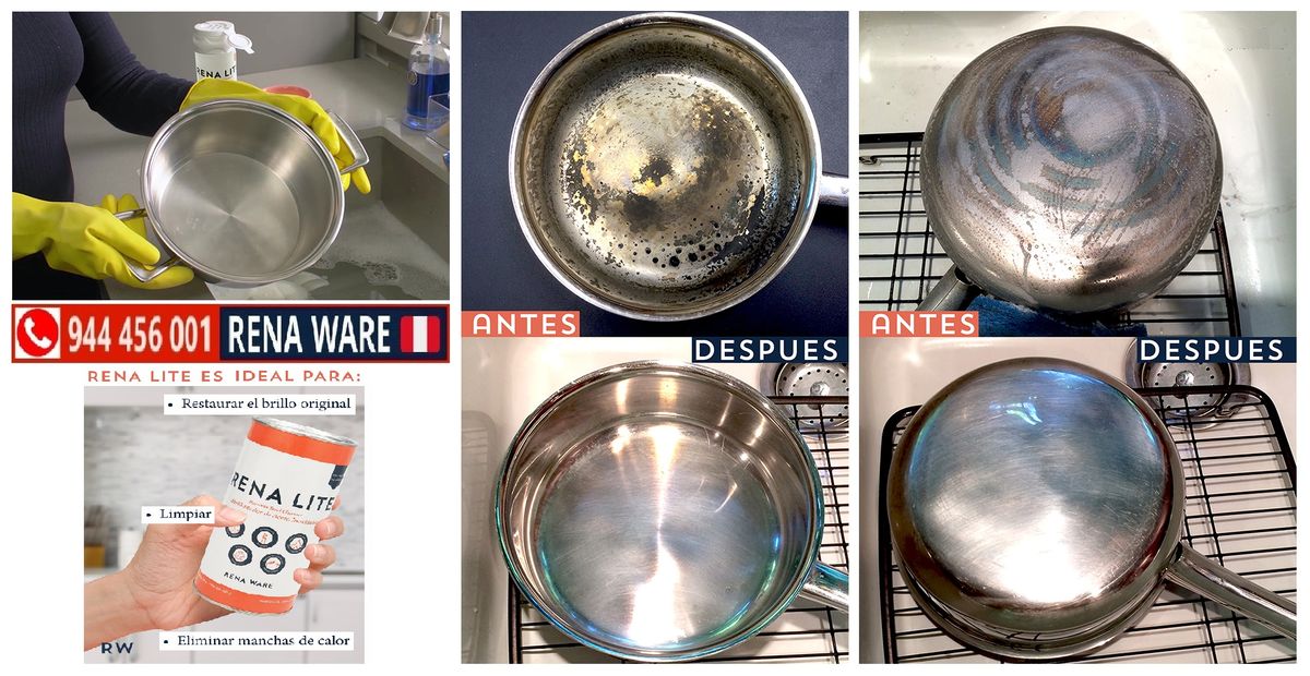 🧽 ¿Tus Ollas RENA WARE se quemaron? Así puedes dejarlas como nuevas en minutos (sin esfuerzo y sin dañarlas)