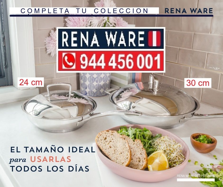 🇵🇪 Las SARTENes Rena Ware con tapa más buscadas del Perú: 24 CM y 30 CM ¿Ya tienes la tuya?