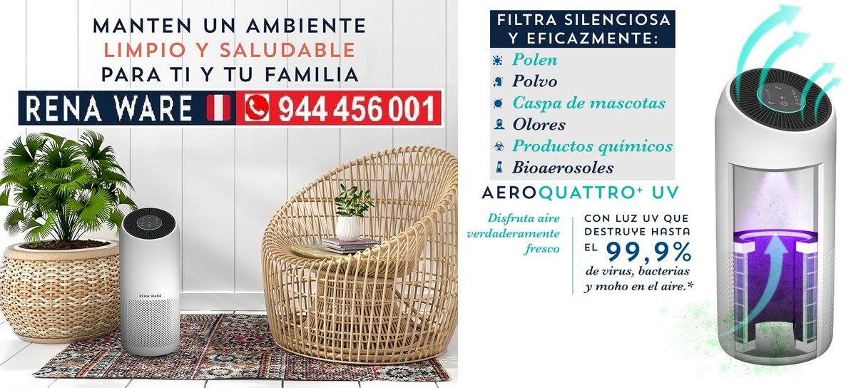 🌬️¿Aire limpio en casa? Descubre el Purificador de Aire Rena Ware que está revolucionando la salud en Perú 💙
