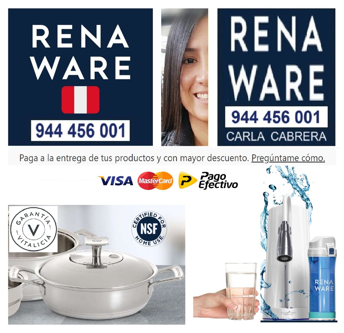 CANAL DE VENTAS RENA WARE: Ollas RENA WARE, Filtros de Agua RENA WARE, Productos RENA WARE