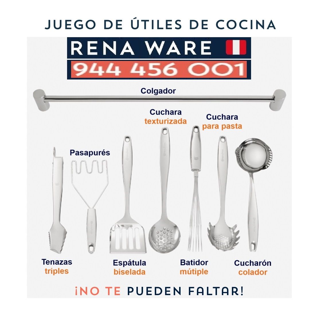 🎄 Juego de Útiles de Cocina Rena Ware: Transforma tu manera de cocinar 👩🏻‍🍳👨🏽‍🍳